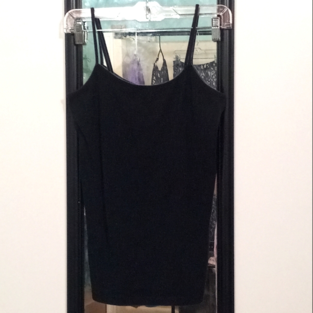 🧁B2G1🧁 NOBO No Boundaries Black Junior Size Spaghetti Strap Tank Top